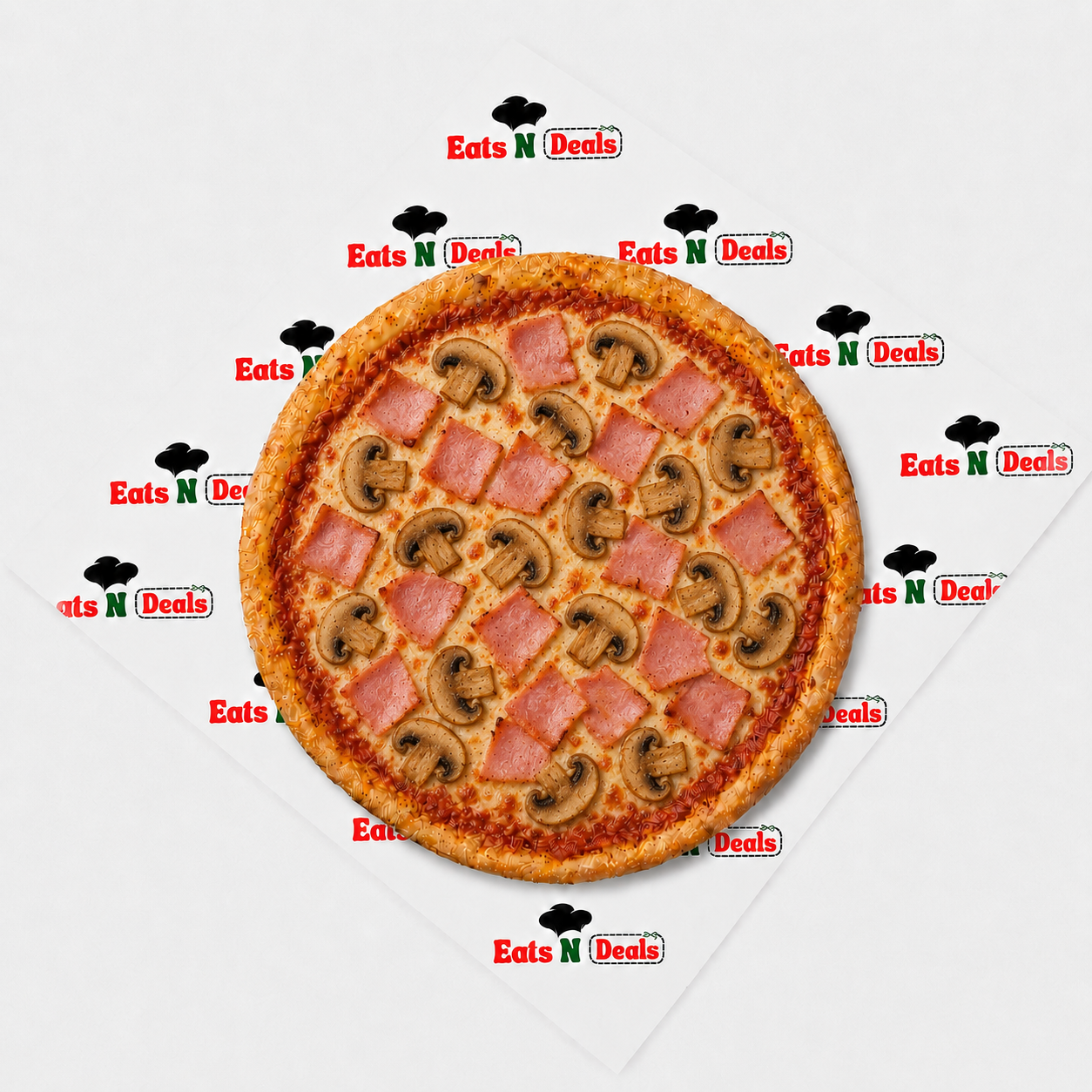 10"  Ham & Mushroom Pizza
