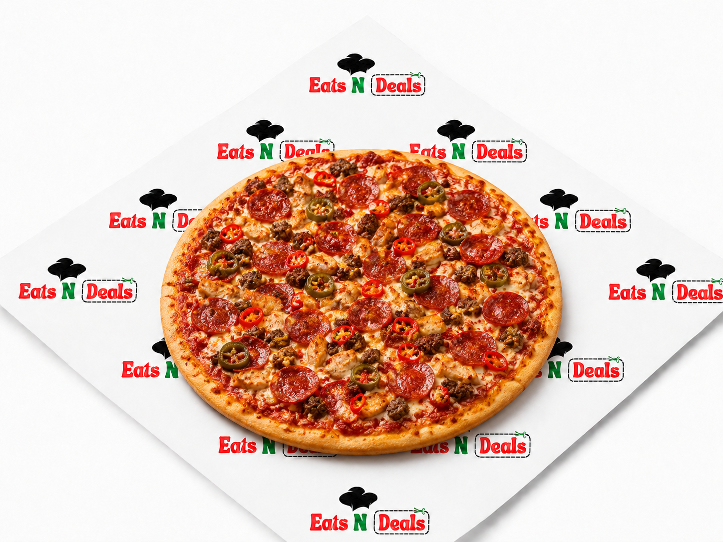 14" 3 Musketeers Pizza