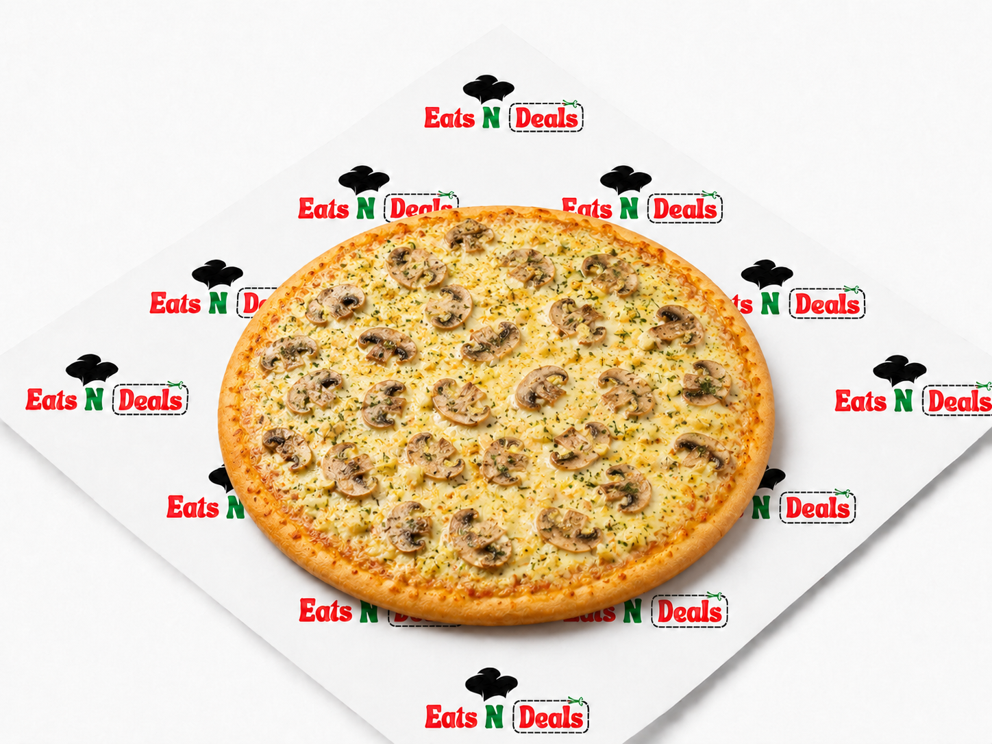 10"  Garlic Mushroom Pizza